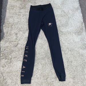 navy blue nike air leggings